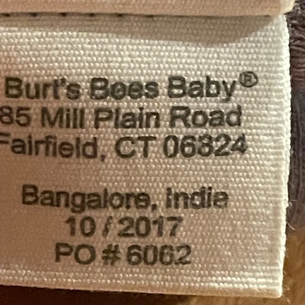 Burt’s Bees Baby brown/beige 3-6mo onesies length 13” pit to pit 8”